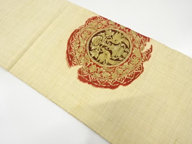 JAPANESE KIMONO / TSUMUGI KARAKURA KIMONO FOR SUMMER PATTERN WOVEN A B